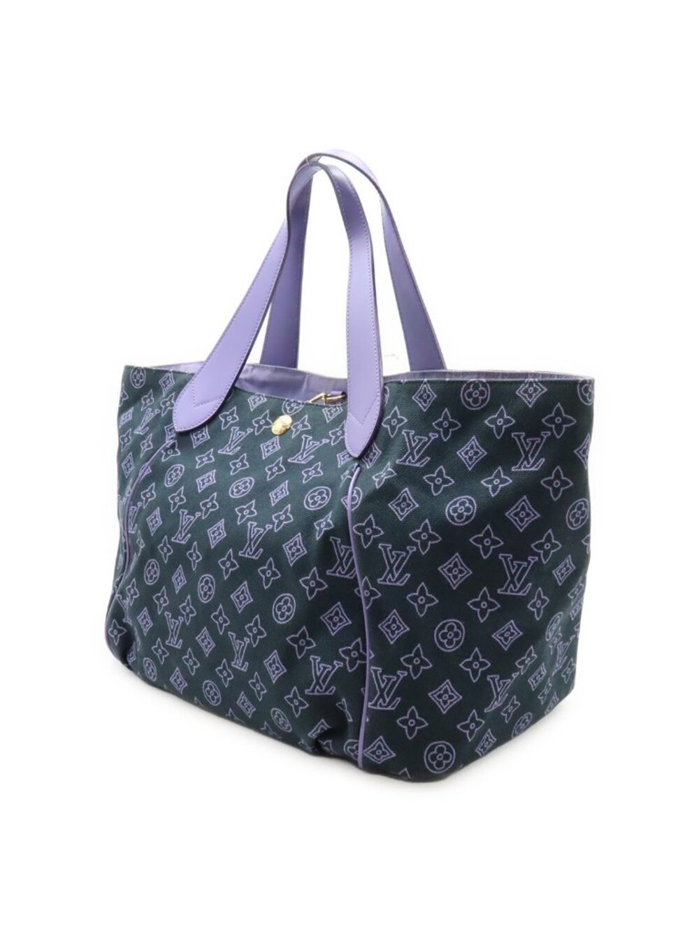 Louis Vuitton Monogram Beach Line Cabas Ipanema PM Tote Shoulder Bag Marine - Picture 2 of 9